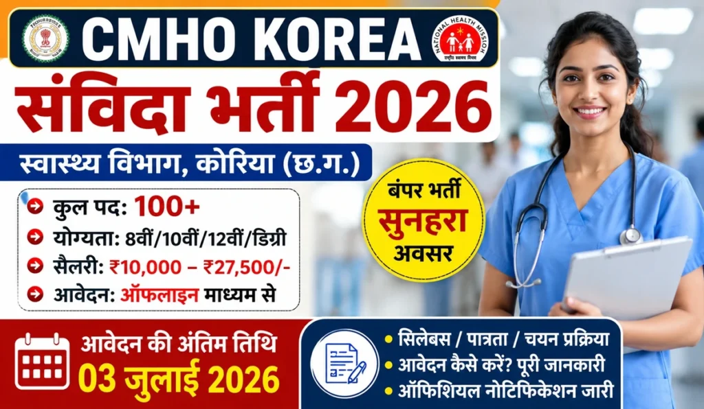 CMHO Korea Recruitment 2026