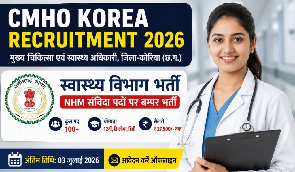 CMHO Korea Recruitment 2026