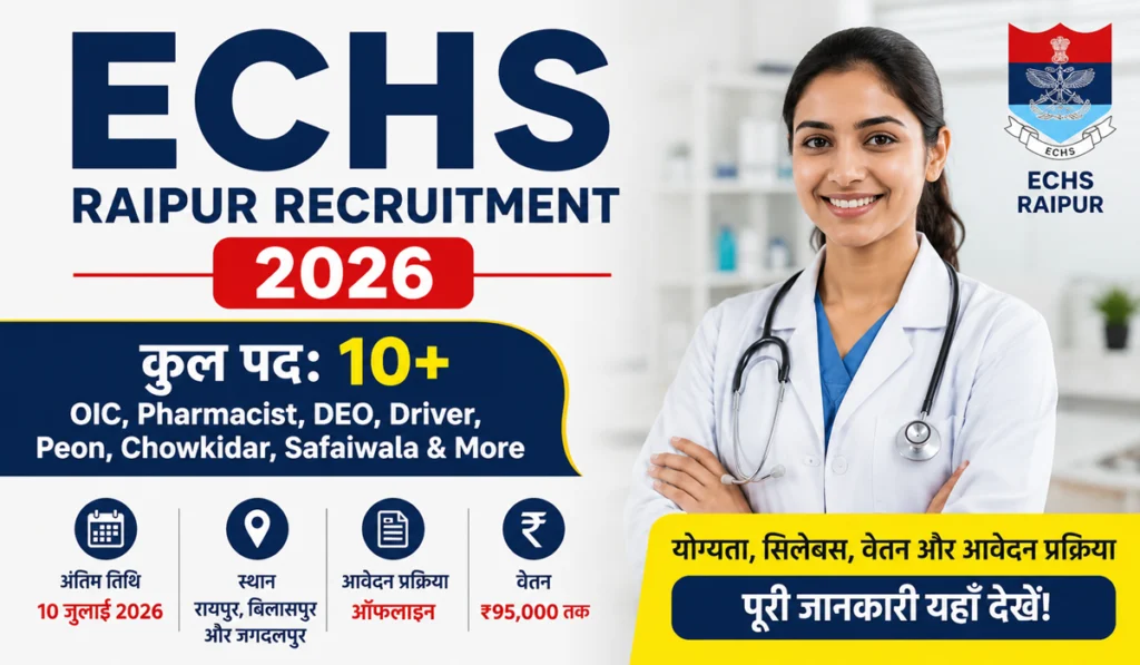 ECHS Raipur Vacancy 2026