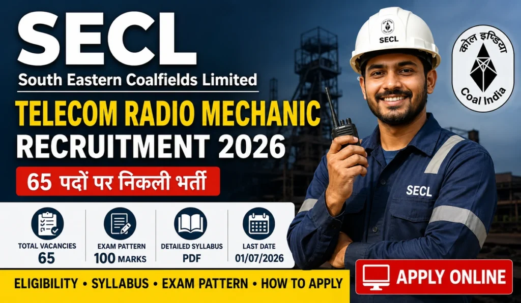 SECL Telecom Radio Mechanic Recruitment 2026