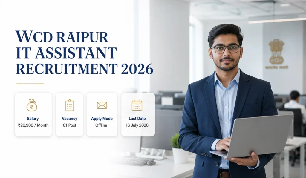 WCD Raipur IT Assistant Recruitment 2026