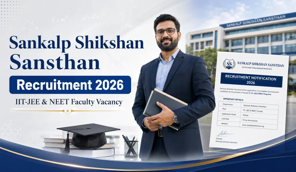 Sankalp Shikshan Sansthan Jashpur Recruitment 2026