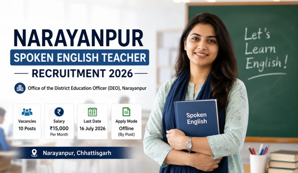 Narayanpur Spoken English Teacher Recruitment 2026