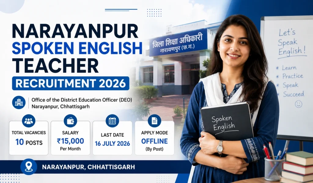 Narayanpur Spoken English Teacher Recruitment 2026
