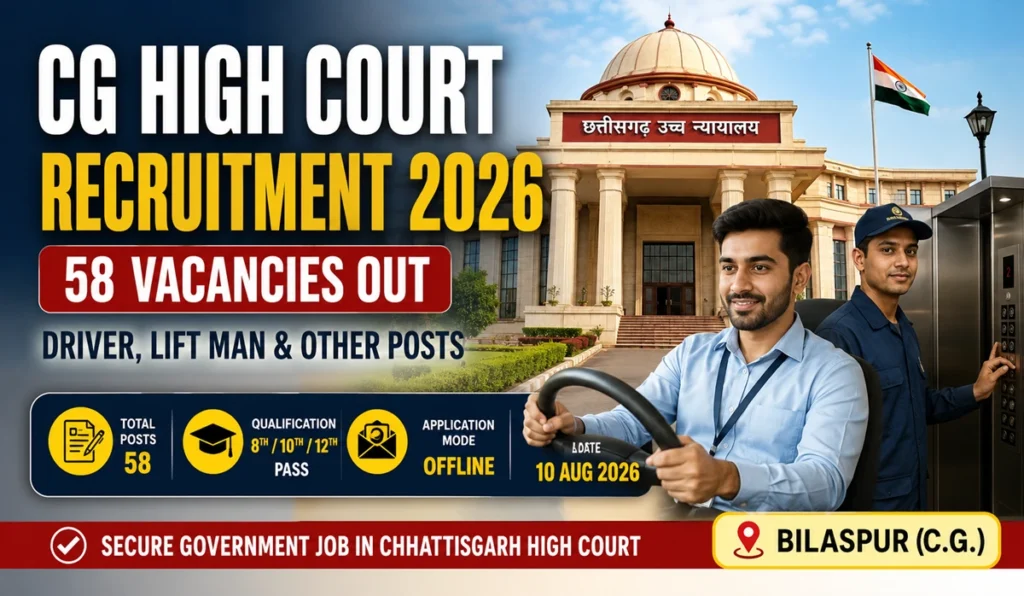 CG High Court Recruitment 2026