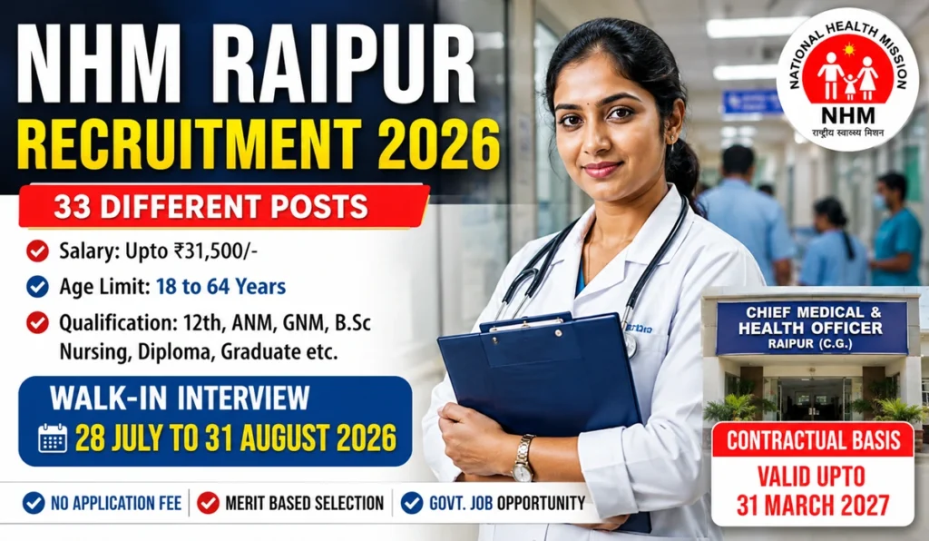 NHM Raipur Recruitment 2026