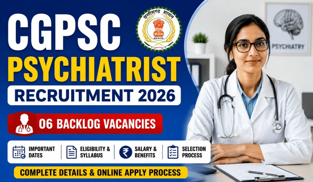 CGPSC Psychiatrist Recruitment 2026