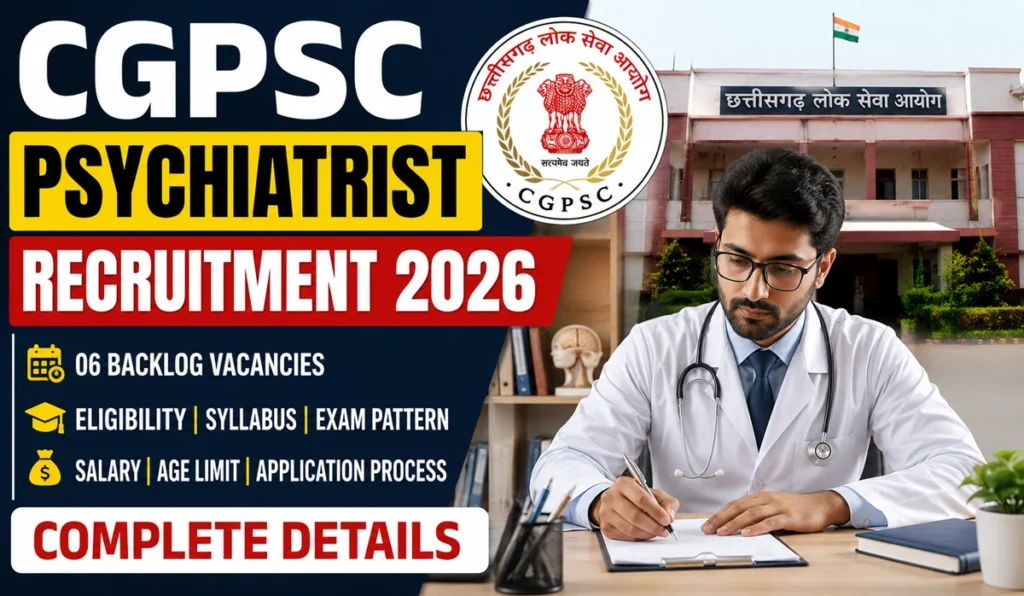 CGPSC Psychiatrist Recruitment 2026