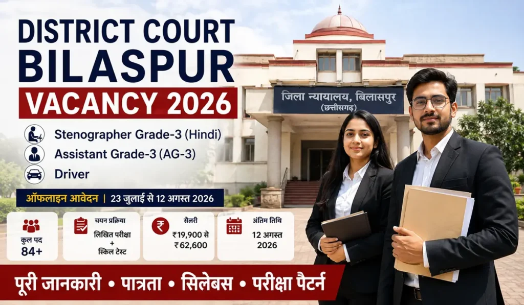District Court Bilaspur Vacancy 2026