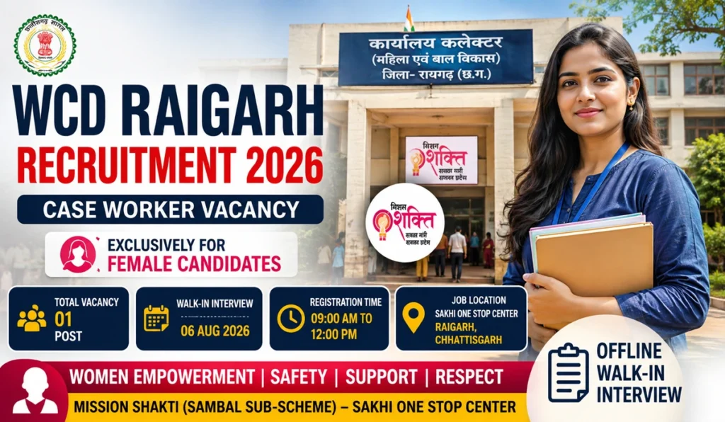WCD Raigarh Recruitment 2026