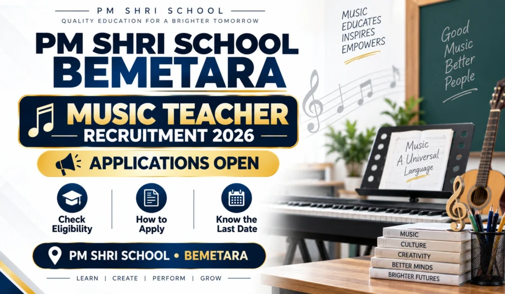 Bemetara Music Teacher Vacancy 2026